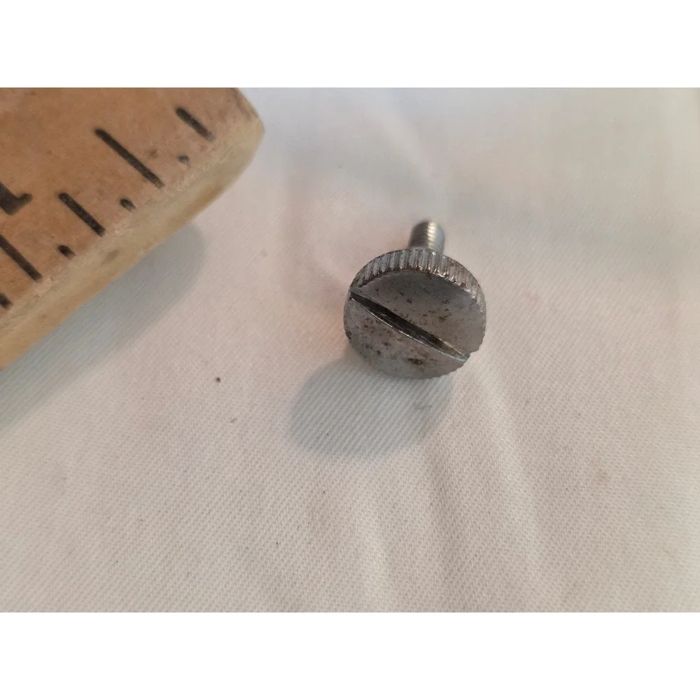 Vintage Metal Sewing Machine Presser Foot Thumb Screw Replacement Part Silver